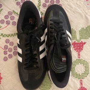Adidas Sambas Black and White Sneakers